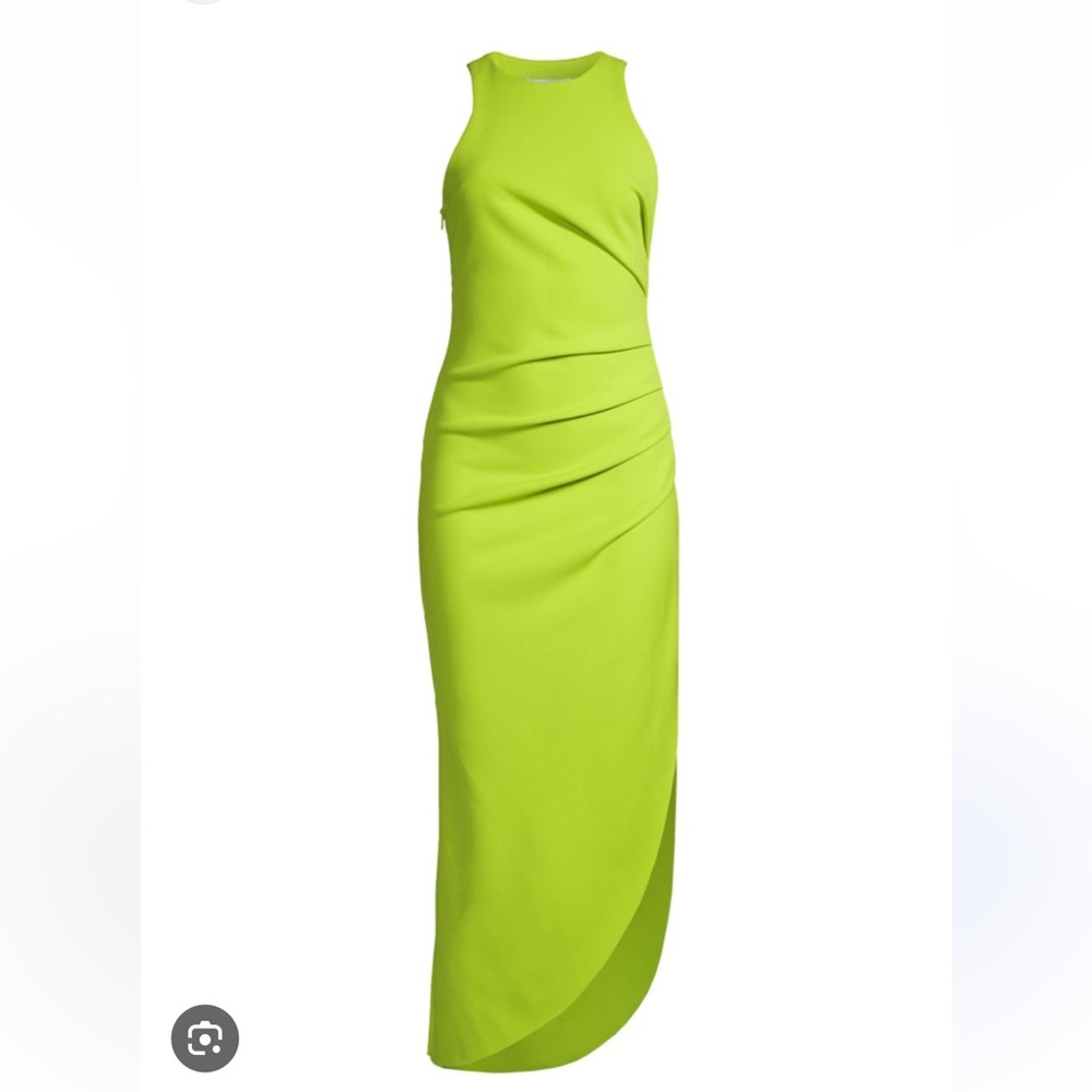 MISHA COLLECTION Green Midi Dress Elegant Design